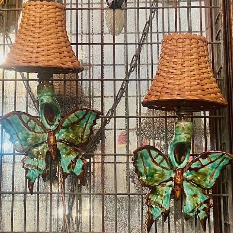 60's French Butterfly Sconce (2)