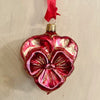 Vintage Glass Xmas Ornaments - Flowers