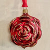 Vintage Glass Xmas Ornaments - Flowers