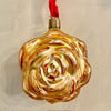 Vintage Glass Xmas Ornaments - Flowers